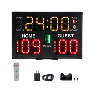 Wall Mountable LED Digital Scorer for Basketball Perfect for Indoor & Outdoor - Picture 1 of 20