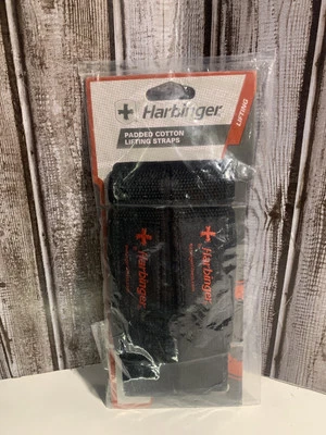 Correas de elevación de algodón acolchadas Harbinger bordes reforzados y costuras de alta resistencia NUEVO Foto 1 de 4