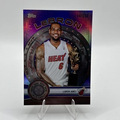 2025-26 Topps Basketball Miami Heat #MVP-8 LeBron James MVP Purple Foil /250 - Image 1 of 3