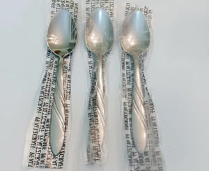 (3) NEW Pfaltzgraff CROSSCREEK 18/0 Stainless Teaspoons~China - Picture 1 of 6
