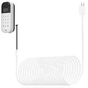 Cable de alimentación exterior de 20 pies/6 m y adaptador para teclado de video Myq Smart para puerta de garaje - Imagen 1 de 6