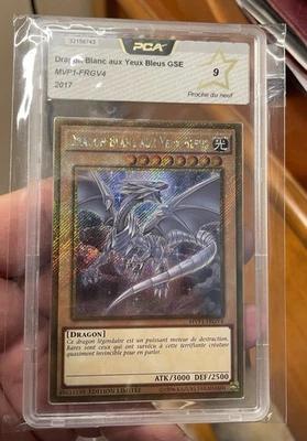 Carte Yu-Gi-Oh! Dragon Blanc Aux Yeux Bleus MVP1-FRGV4 Gold Secret Rare-PCA 9 - Photo 1/2