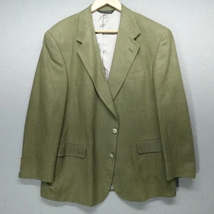 Vintage Bullock & Jones Sport Mantel Herren 44 kurz olivgrün 100% Seide Made USA - Bild 1 von 19