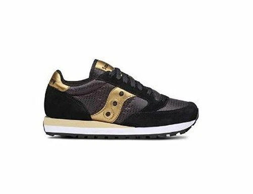 Zapatos Mujer SAUCONY Jazz Original 1044-521 Zapatillas Vintage Moda Negro/Oro - Imagen 1 de 1