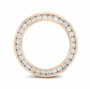 JUEGO DE BISEL DE DIAMANTE NATURAL DE 2 QUILATES PARA DAMA 14 K PARA ROLEX 26 MM DATEJUST, PRESS - Imagen 1 de 6