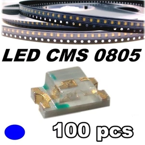 153/100# LED bleu CMS 0805 100 pcs -- SMD blue - Imagen 1 de 1