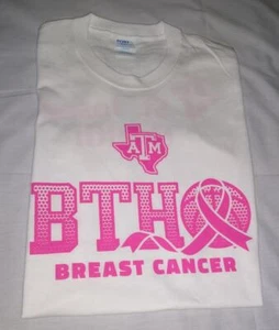 Texas A&M Unisex Basketball Breast Cancer T-Shirt | BTHO, | Assorted Sizes - Picture 1 of 1