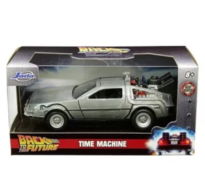 JADA BACK TO THE FUTURE TIME MACHINE DMC DELOREAN 1/32 DIECAST AUTO SILBER 32185 - Bild 1 von 6