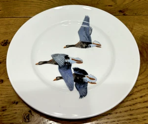 Vintage Crown Staffordshire Flying Geese Plate Signed By Peter Scott - Picture 1 of 4