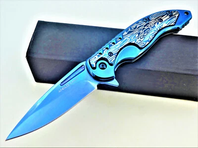 ANGLO ARMS Einhandmesser Taschenmesser Klappmesser Karambit Edelstahl Scharf Groß (Lk-521)