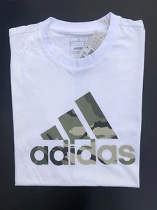 Adidas Hombre Camiseta Camuflaje 100% Algodón Blanco IN6472 - Imagen 1 de 15