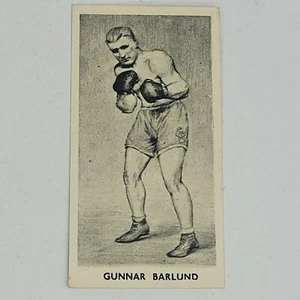 F.C. 1938 Cartledge Famous Prize Fighters #27 Gunnar Barlund (B) - Imagen 1 de 2