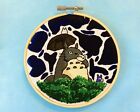 My Neighbor Totoro Embroidery Hoop Art, Cute Anime Wall Décor Ghibli Inspired 