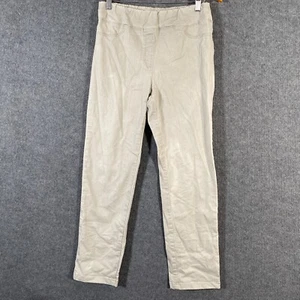 Blue Illusion Pants Womens Medium Grey Trousers Coastal Pull On Ladies Z149 - Picture 1 of 13