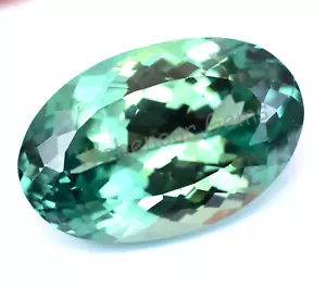 86.35 Ct Natural Bi-Color Parti Sapphire Flawless Oval CERTIFIED Loose Gemstone - Picture 1 of 6