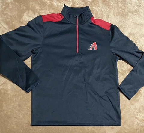 Arizona Diamondbacks Baseball MLB Genuine Merchandise Quarter Zip Pullover XL Cover