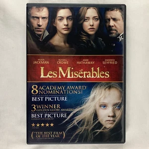 Les Miserables (DVD, 2012) Hugh Jackman, Anne Hathaway, Russell Crowe – Musical - Imagen 1 de 9