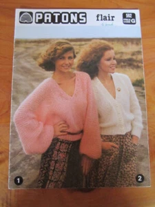 KNITTING PATTERN BOOK PATONS FLAIR  NO. 592  GREAT **** MUST SEE - Picture 1 of 2