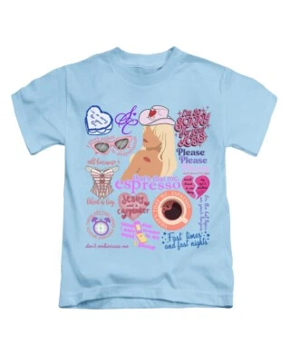 Pink Montage Sabrina Carpenter Kids T-Shirt Cute Merch Tee Top New - Image 1 of 3