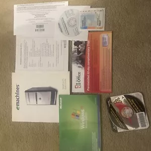 EMachines Desktop PC User's Guide, Microsoft XP, Recovery CD For EMachines - Picture 1 of 6