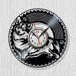 Wall clock Corgi dog clock Dog clocks Vinyl clock Animals clock