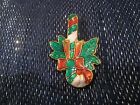 Really Lovely Enamel Badge Festive Design Christmas Candy Cane Approx 2Ins Long