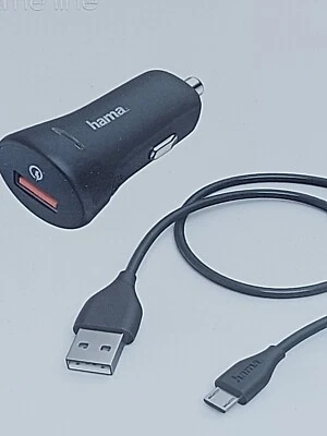  Kfz-Ladekabel, Micro USB, 3A, Ladegerät QC3.0 Turbo Laden Micro-USB-Kabel  H4 - Bild 1 von 4
