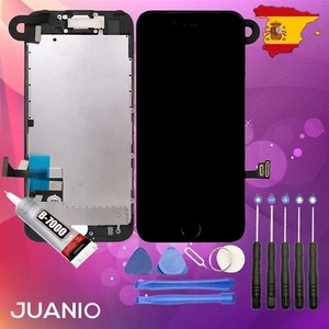 Pantalla LCD + Táctil con Marco + Conectores + Botón Home para iPhone 8 Negra - Imagen 1 de 7