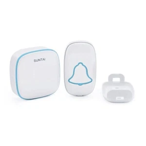 Wireless Doorbell Waterproof w 38 Melodies Led 1000 Foot Range 1 Button 1 Receiv - Picture 1 of 7