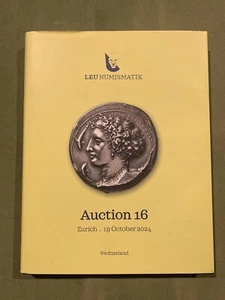 Leu Numismatik Auction 16 Zurich 19 Oct 2024 HCDJ Coin Book 191 Pages - Bild 1 von 8