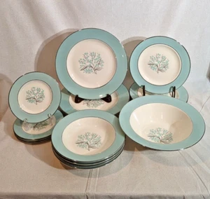 19 Stück Servon blau Spitze Mid Century Modern Geschirr - Bild 1 von 10