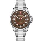 Swiss Military Men's Watch Brown Dial and Silver Bracelet 06-5330.04.005