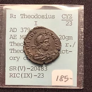ancient roman coins theodosius I 379-395 A.d. Are Majorina 5.2 Gram Galley Rev - Picture 1 of 10