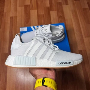 Adidas NMD_R1 Primeblue GZ9260 White Gum Mens Shoes Size 9 - Picture 1 of 15
