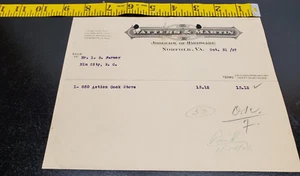 Oct. 31, 1927 Watters & Martin Inc. Invoice-Jobbers of Hardware - Picture 1 of 4