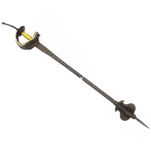 Vintage Gurz Guraj Streitkolben Gotta Rajput Sikh Maratha Stahl Khanda Griff 40" in K535 - Bild 1 von 9