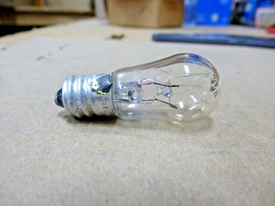 6 Pack of 10 Watt 230 V S6 Clear Sign Light Bulbs Candelabra Base GE #10S6/230V - Image 1 of 3