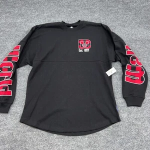 Walt Disney World Spirit Jersey Adult S Black Mickey Mouse Ears Christmas Plaid - Picture 1 of 7