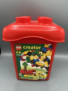 Vintage 2002 Lego Bucket, creator 4105 imagine and build 500 pcs 120 Ideas - Picture 1 of 6