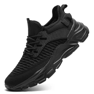 Men's Slip on Walking Shoes Tennis Running Sneakers Lightweight Breathable Ca... - Picture 1 of 7