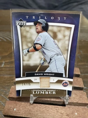 2005 Upper Deck Trilogy - Generations Present David Wright #PR-DW  14/75 - Image 1 of 2