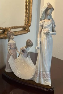 Lladro "Here Comes the Bride" Wedding Figurine Flower Girls #1446 BOX EUC - Picture 1 of 24