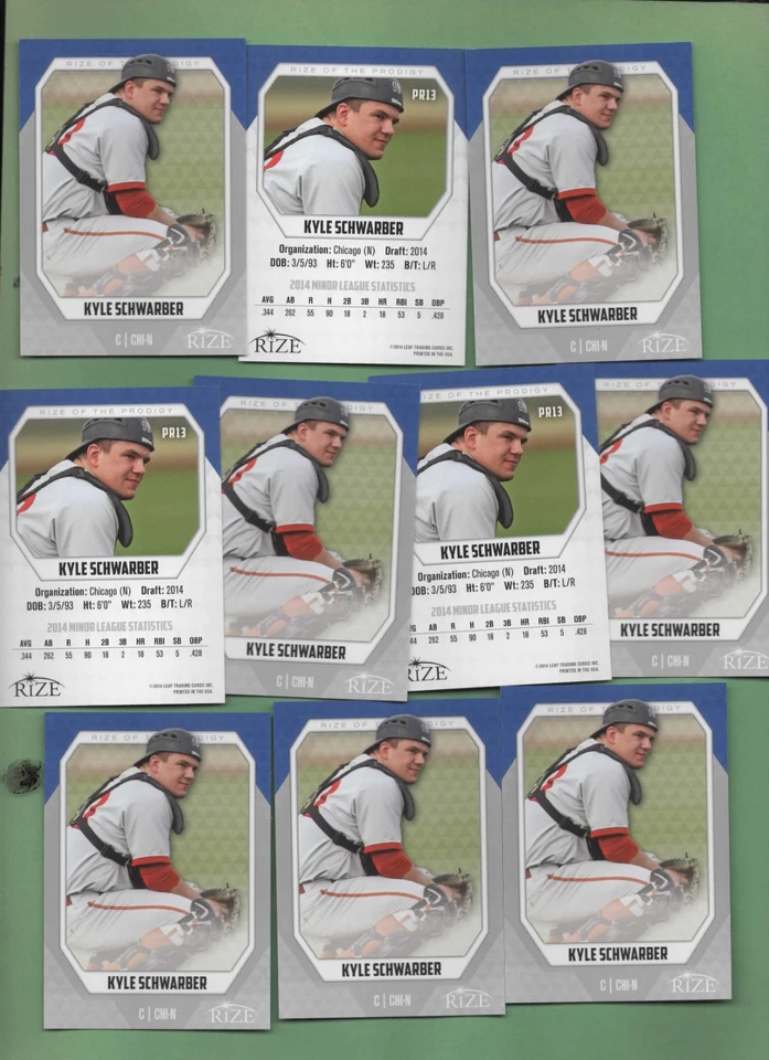 Lote Kyle Schwarber (Cubs/Phillies) 10/2014 Folha/Rize #PR-13 (Rize of Prodigy) - Imagem 1 de 1