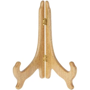 Soporte de madera mediano con bisagras Bard's, 9" H x 7,25" W x 5" D (para placas de 9" - 10,5") - Imagen 1 de 1