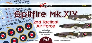DK Decals 1/48 SUPERMARINE SPITFIRE Mk.XIV 2nd Tactical Air Force 1944 - Picture 1 of 3