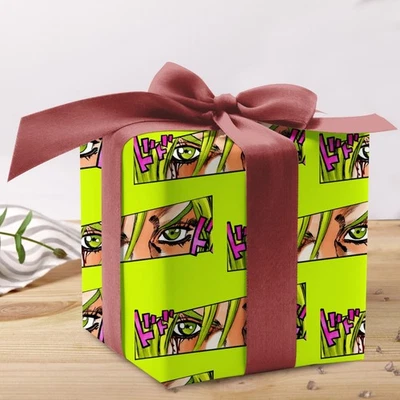 Papel de envolver de anime Jojo elegantes ventiladores de regalos navideños Foto 1 de 4