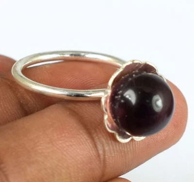 Anello rotondo brasiliano rosa topazio 15,80 ct pietra preziosa palline... - Immagine 1 di 4