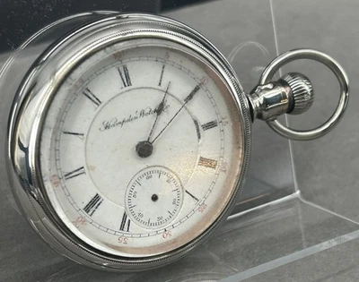 1883 18s 17j HAMPDEN Pocket Watch GRADE 31 Model 2 CRESCENT Case PARTS REPAIR - Image 1 of 4