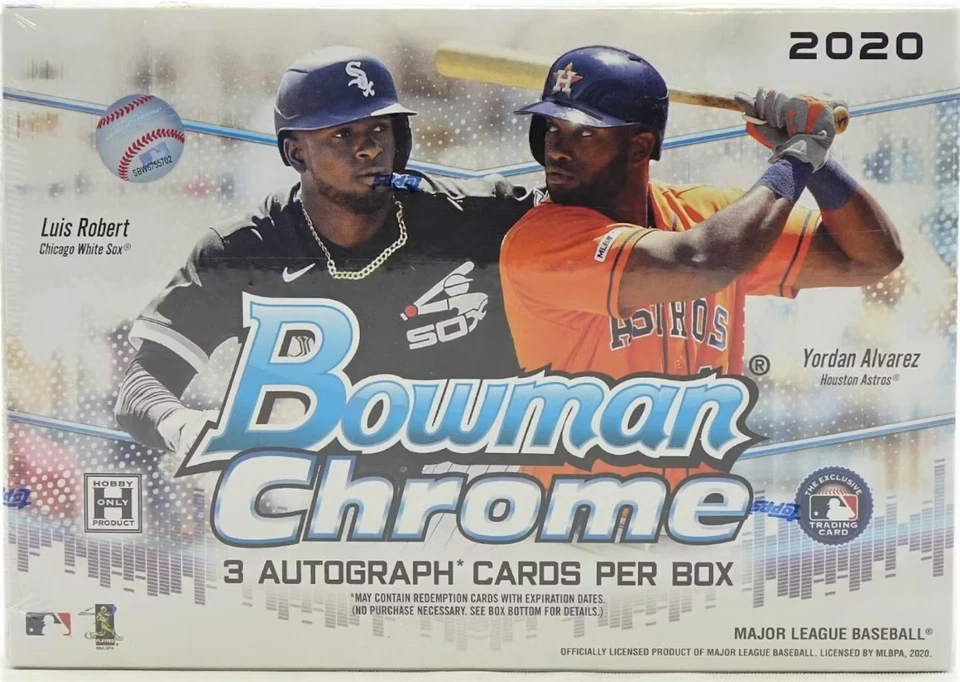 2020 Bowman Chrome Baseball Factory Sealed HTA Hobby JUMBO Box (Choice Box) - Image 1 of 1