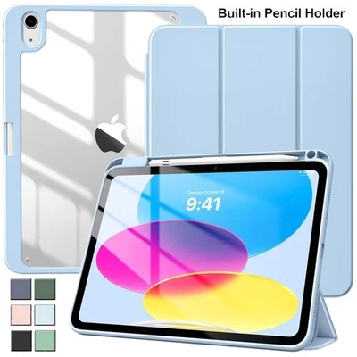 Case Cover For iPad 10.2 10.9 7/8/9/10/11th Air 4 5 6 Pro 11 with Pencil Holder - Image 1 of 4